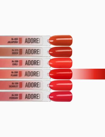 Adore Lakier Hybrydowy 288 Flame, 12 ml