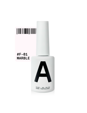 ADORE Lakier hybrydowy do frencha F-01 - marble, 12 ml