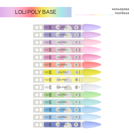 ADORE kolorowa polibaza Loli Poly Base Nr.12 - ice, 15ml