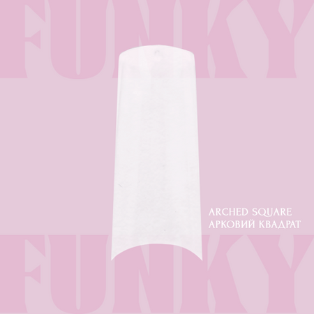 ADORE Tipsy żelowe do przedłużania FUNKY GEL TIPS 240 szt - Arched Square