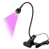 Mini UV LED lampa do manicure na spinaczu (klips) - czarna