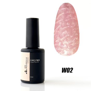 Molekula Professional Euro Fiber Gel W02 Golden Sun, 12ml