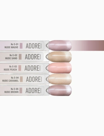  ADORE Lakier hybrydowy Cat's Eye Nude Caramel E-04, 12 ml