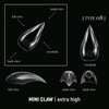 ADORE Formy górne do przedłużania paznokci DUAL NAIL FORMS - Typ 08 cat's claw mini, 140 szt