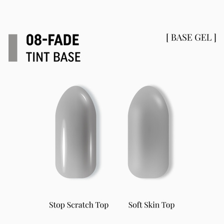 Adore Półprzezroczysta baza kolorowa Tint Base Nr.08 - fade, 15 ml