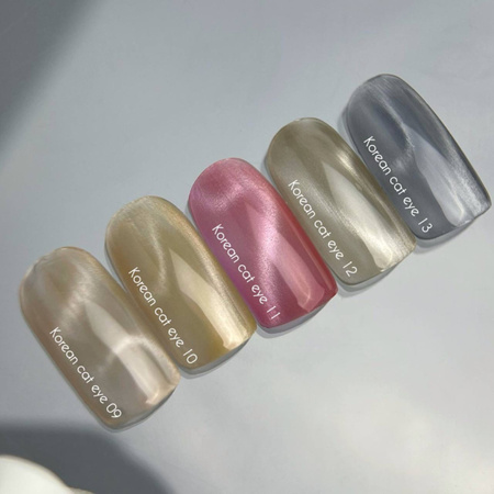 NAILSOFTHEDAY Korean cat eye 12 – chłodno-beżowy lakier hybrydowy z efektem "kocie oko", 10 ml