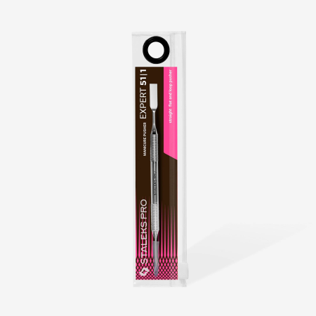 Kopytko do manicure Staleks EXPERT 51 TYPE 1 (popychacz płaski prosty i pierścień)