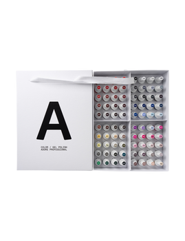 Adore Gel Polish Box Basic Palette - zestaw lakierów hybrydowych (12ml), 80 szt.