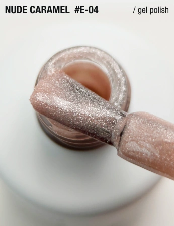  ADORE Lakier hybrydowy Cat's Eye Nude Caramel E-04, 12 ml