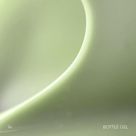 NAILSOFTHEDAY Bottle gel 14 - zielony żel do wzmocnienia i naprawy, 10 ml