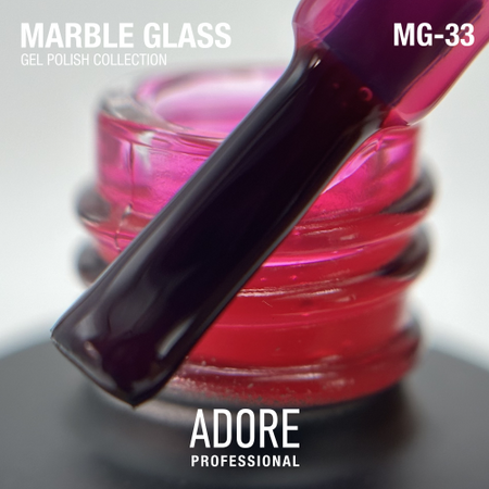 Adore Lakier hybrydowy do witraży MG-33 - spinel, 8 ml
